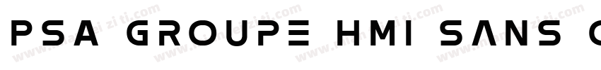 PSA Groupe HMI Sans CS Regular字体转换